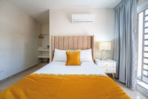 2 bedrooms, iron/ironing board, WiFi, bed sheets - modern,centric,near the beach and restaurants.15 minutes walk to historic center (Puerto Plata)