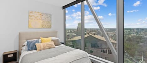 2 bedrooms, iron/ironing board, travel crib, WiFi