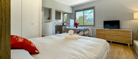 1 Schlafzimmer, kostenloses WLAN, Bettwäsche