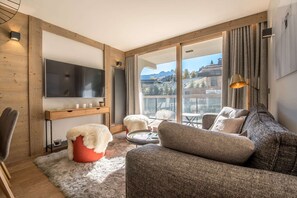 Living area - Courchevel 1550 - 6 persons - Resort center (COURCHEVEL 1550)