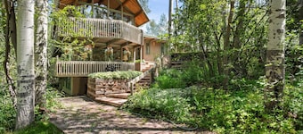 Unique Mountain Home! Spacious Deck & Hot Tub, Large Yard & Balconies with Tranquil Forest Views