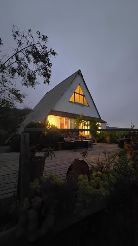 Océano Chalet. La Terraza Vista al Mar