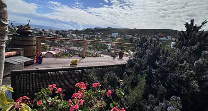 Océano Chalet. La Terraza Vista al Mar