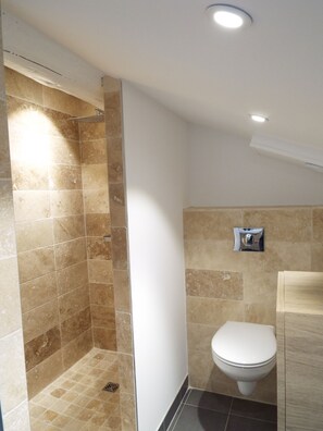 Regadera, amenidades de baño gratuitas, secadora de cabello, toallas 