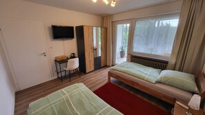 1 間睡房、熨斗/熨衫板、免費 Wi-Fi、床單