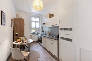 Fridge, stovetop, dishwasher, coffee/tea maker - Apartment 'City Leben' with Wi-Fi (Nordhausen)