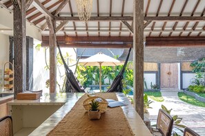 Exclusive Villa | Private kitchen | Fridge, oven, stovetop, rice cooker - Madeira Javanese Joglo, Jimbaran (Jimbaran)