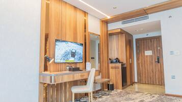 In-room safe, blackout curtains, soundproofing, iron/ironing board