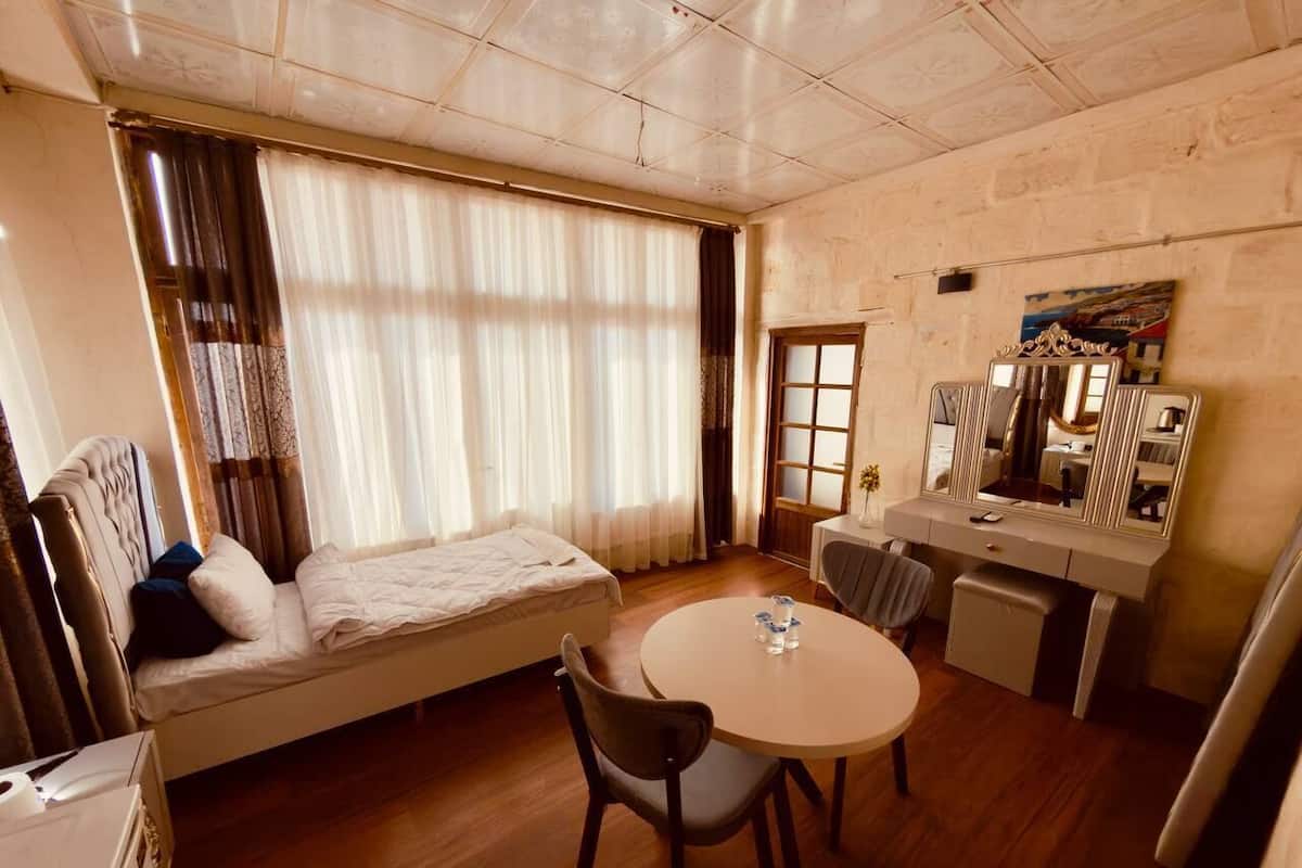 Family Twin Room, Balcony, City View | Desk, laptop workspace