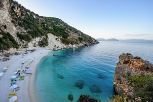 Beach nearby, white sand