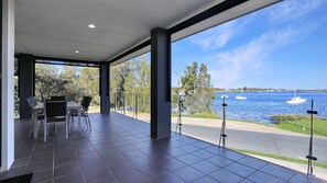 Outdoor dining - Expansive Myall River Views (Hawks Nest)