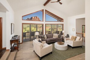 Smart TV, fireplace, foosball, books - Red Rock Vista | Incredible Views, Hot Tub, Firepit, Trails (Sedona)