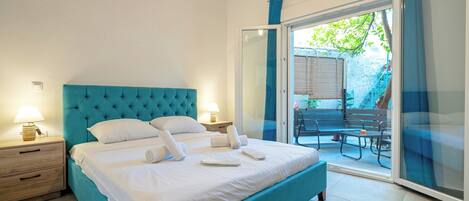 1 غرفة نوم ومكواة/لوح كي وواي فاي وملاءات أسرّة