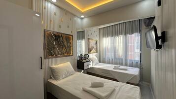 Phòng 2 giường đơn Economy | Trang trí khác biệt, trang bị nội thất với thiết kế riêng biệt