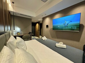 Superior Double or Twin Room, City View | Minibar, in-room safe, desk, laptop workspace - Lumière Hotel (Belgrade)