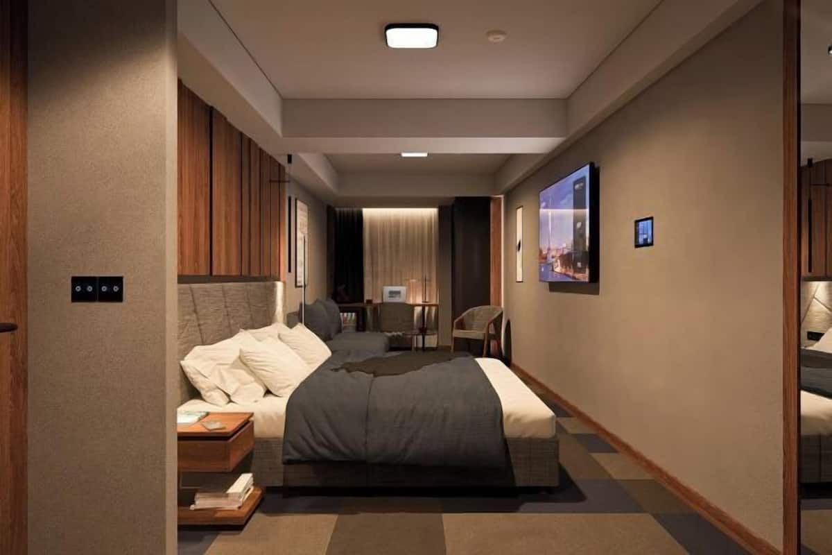 Minibar, caja de seguridad en la habitación y escritorio