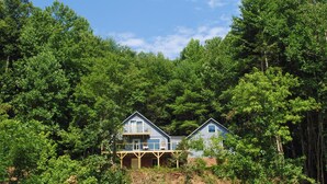House (3 Bedrooms) | Front of property - 24 Private Acres: Trails/hot Tub Near Blowing Rock (Lenoir)