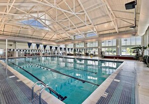 Indoor pool, a heated pool
