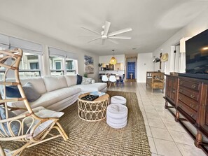 Condo, 2 Bedrooms | Living area | Smart TV - Bask 2 Bedroom Condo by RedAwning (Panama City Beach)
