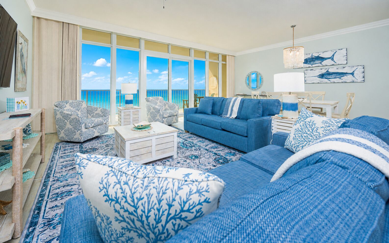 Condo, 2 chambres | Aire de séjour