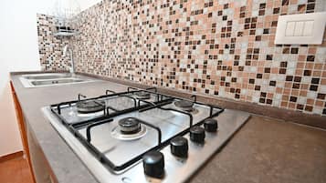 Fridge, dining tables