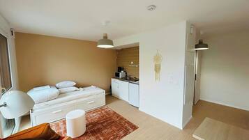 Desk, WiFi, bed sheets, wheelchair access