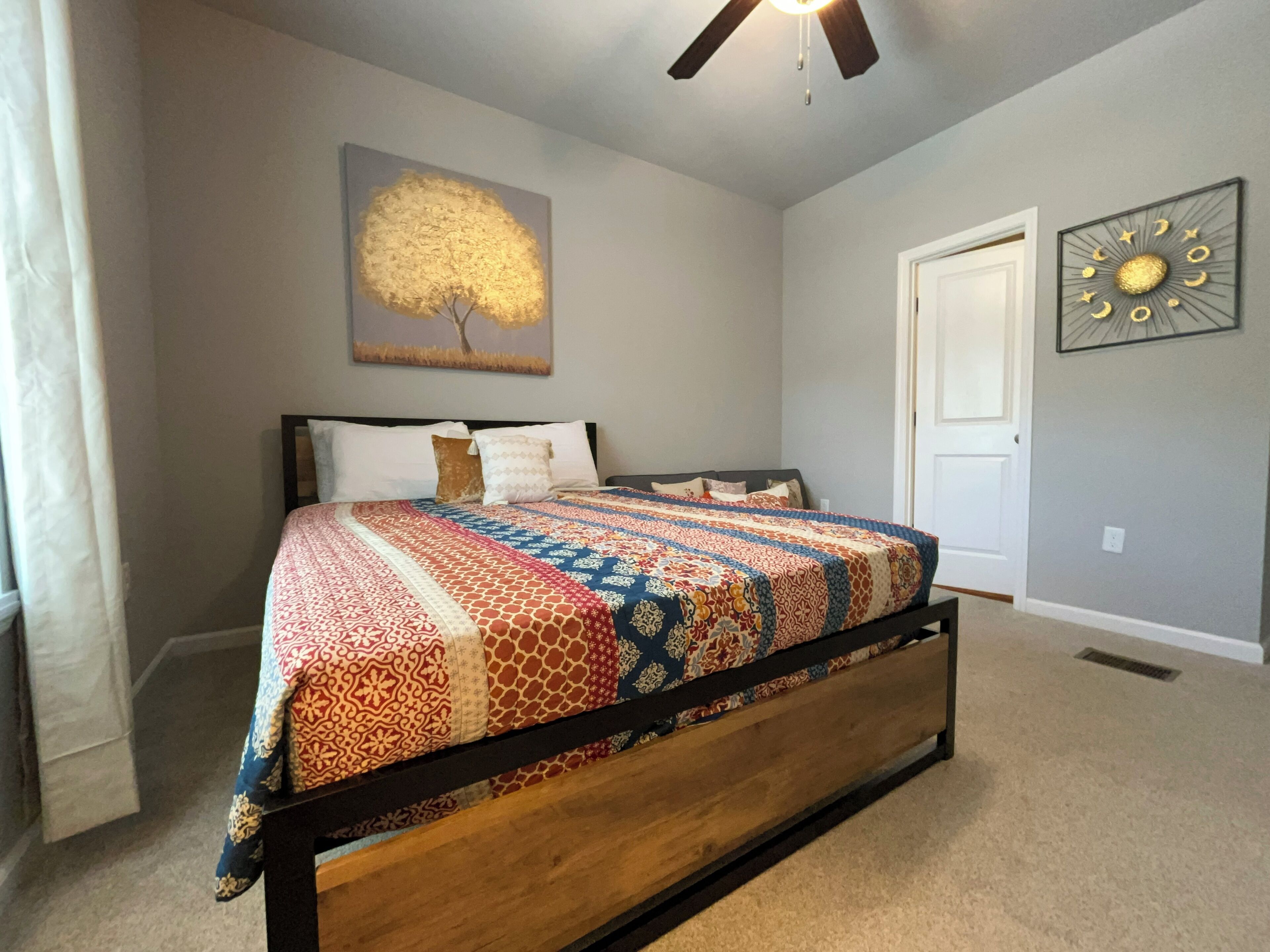 2 habitaciones, tabla de planchar con plancha y wifi gratis 