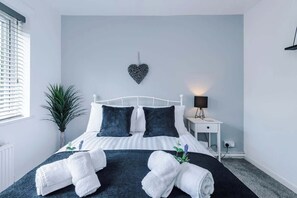 3 soverom, strykejern/-brett, wi-fi og sengetøy