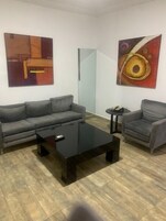 Desk, laptop workspace, free WiFi