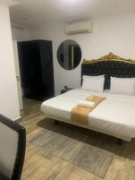 Habitación familiar | Escritorio, espacio para trabajar con un portátil, wifi gratis