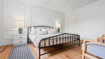 2 bedrooms, iron/ironing board, travel crib, WiFi