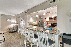 Fridge, microwave, oven, stovetop - Beach Living - 3 Bed 2 Bath Seascape Villa - Just steps to the beach (Hilton Head Island)