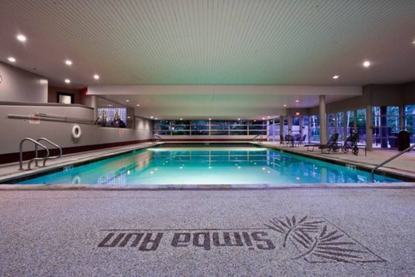 Indoor pool, a heated pool