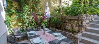 Just 100 metres to the sandy beach from this holiday home just for you alone