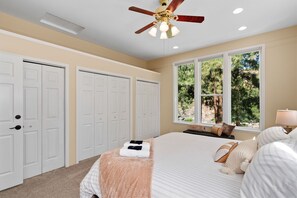 4 bedrooms, iron/ironing board, travel cot, WiFi