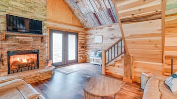 Télévision, cheminée