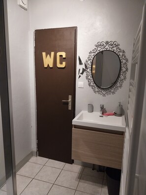 Hair dryer, towels, soap, toilet paper - Nice quiet room with adjoining living room A plus, large garden with terrace (Sausheim)