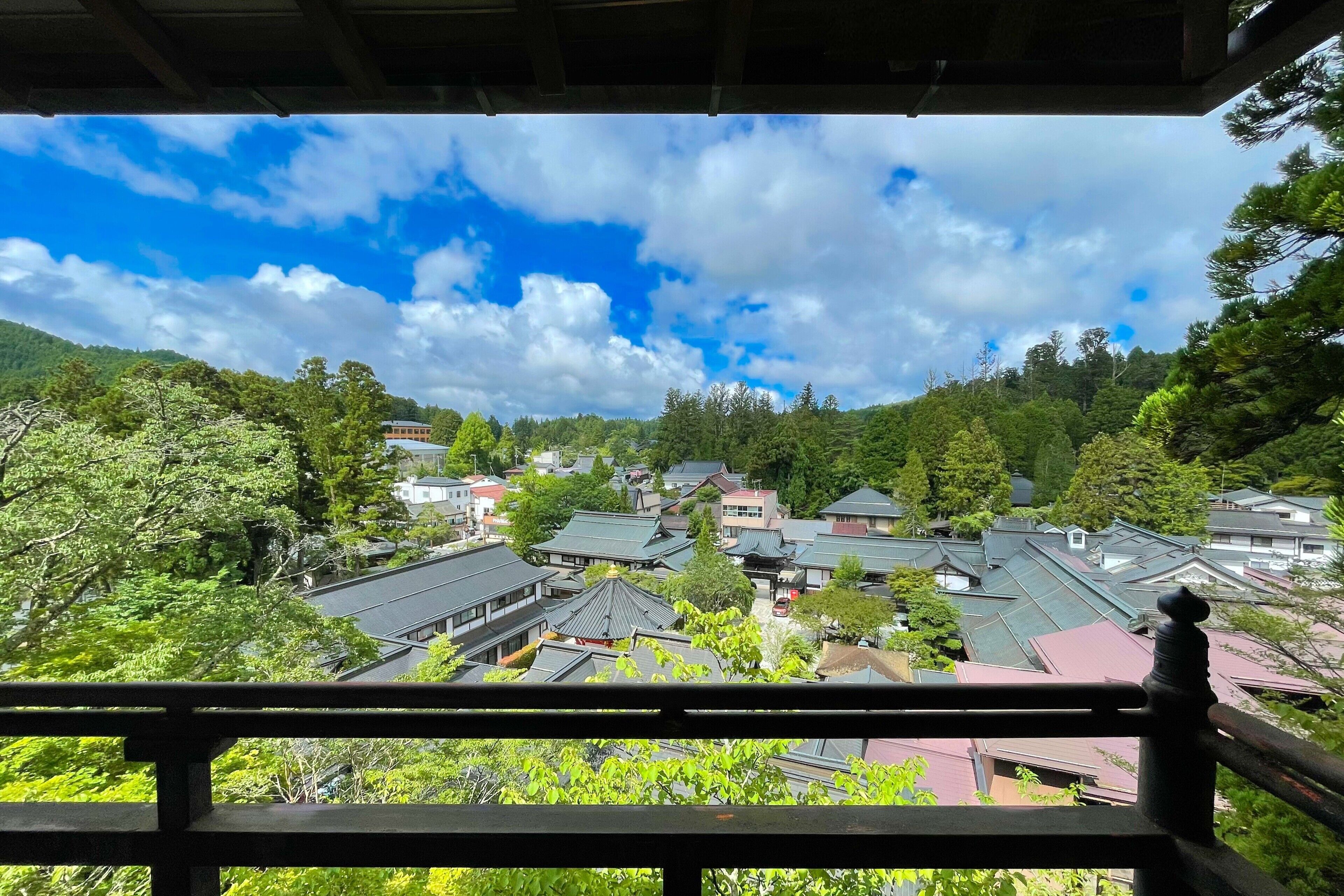Blick von der Unterkunft