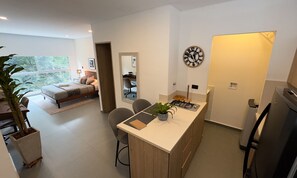 Apartemen Klasik | 1 kamar tidur, brankas, tirai kedap cahaya, dan setrika/meja setrika