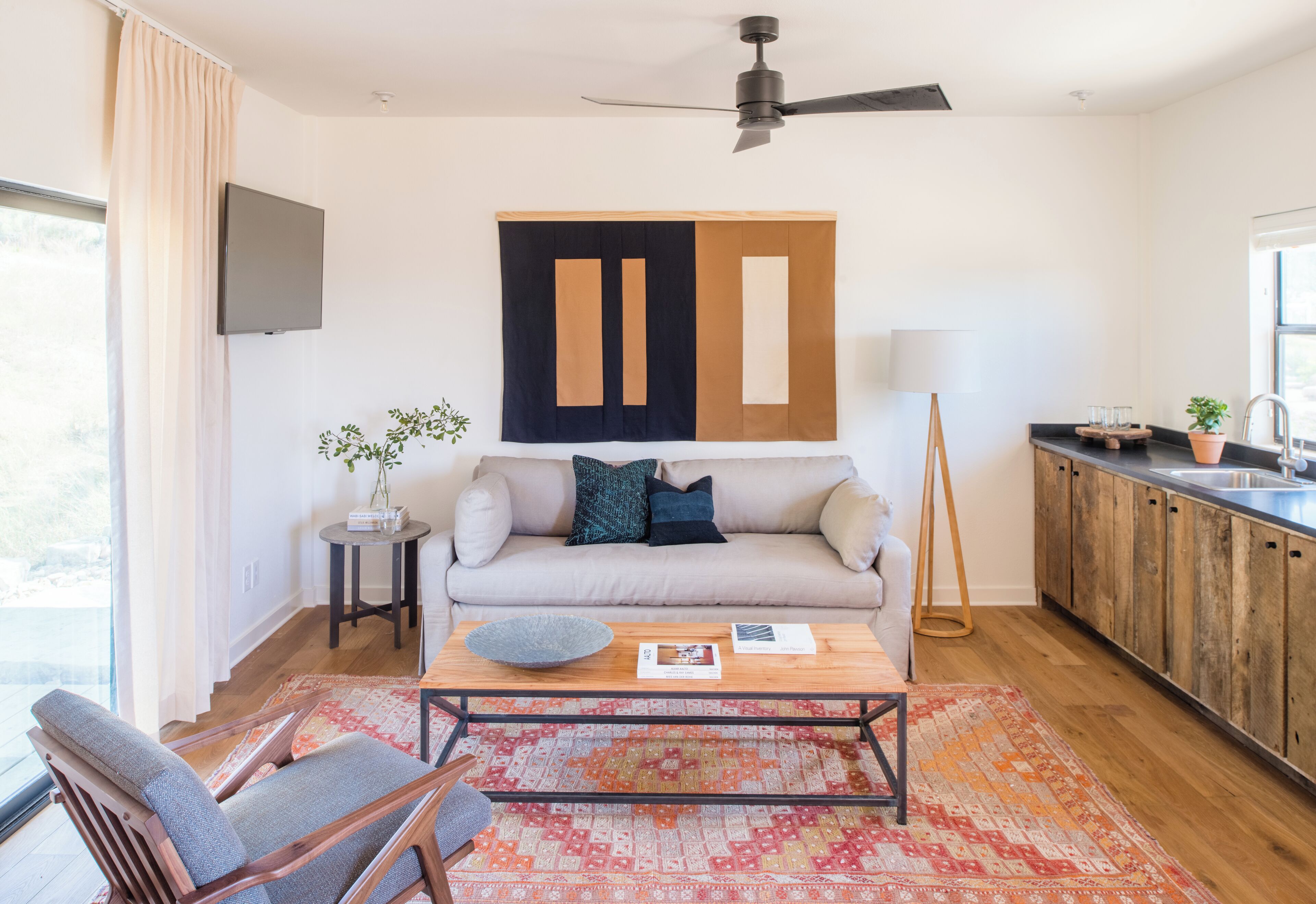 Cottage No.6 | Living area | 49-inch flat-screen TV with satellite channels