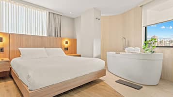 Premium bedding, in-room safe, individually furnished, laptop workspace
