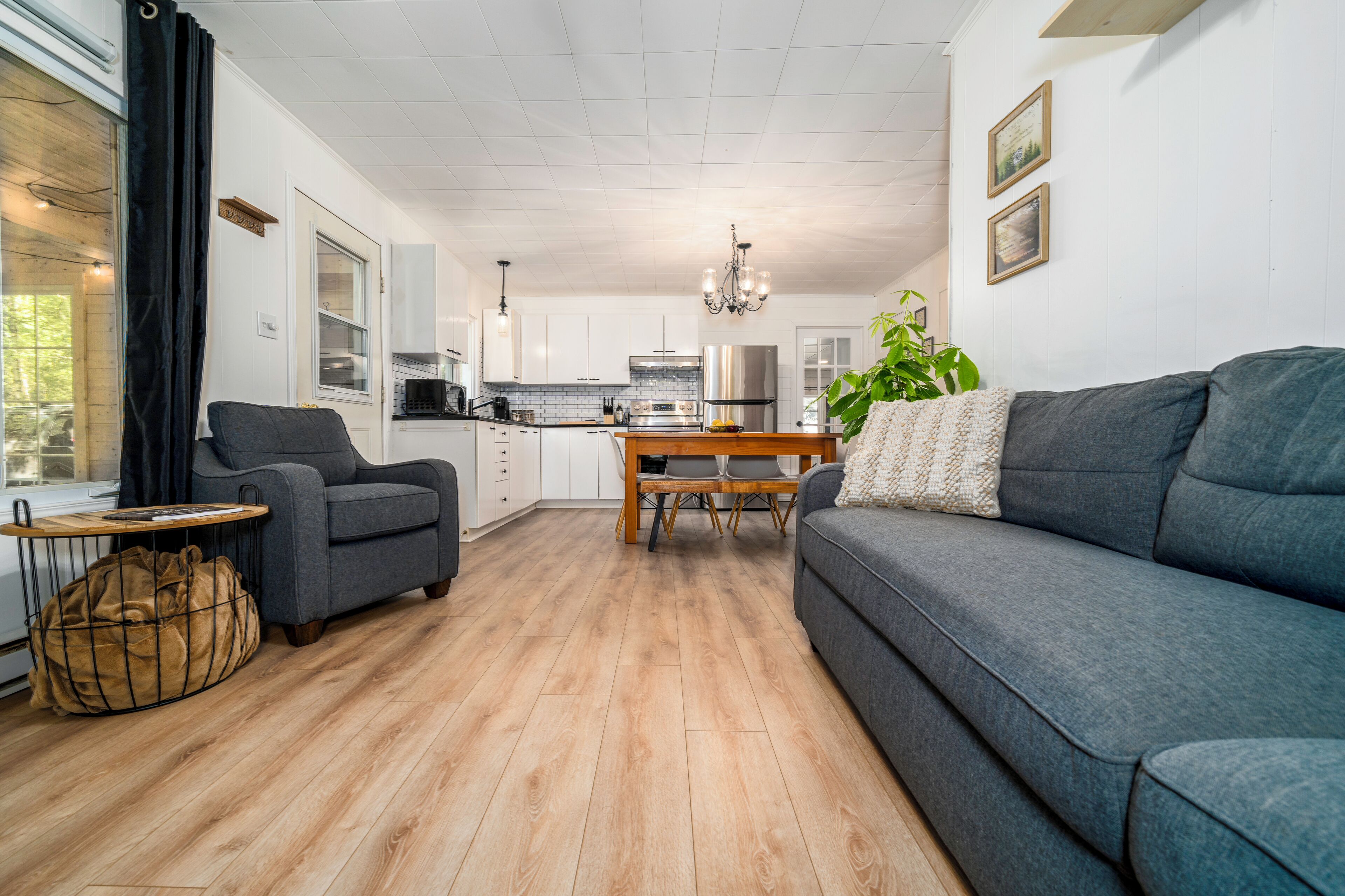 TV connectée, cheminée