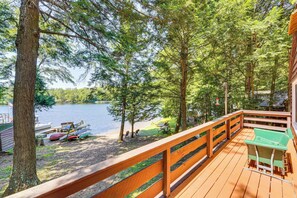 Property grounds - Inlet Lakefront Home: Private Dock & Beach Access! (Inlet)