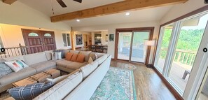 Smart TV, fireplace, video games