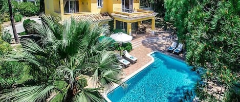 A heated pool