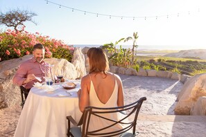 Outdoor dining - Oceanfront Golf Condo Includes Access to all Amenities Shown! (Cabo San Lucas)