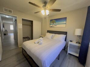 4 habitaciones, tabla de planchar con plancha, wifi y ropa de cama 