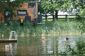 TinyHousebeiDresden klein aber fein, beste Lage Naturteich große Terrasse - Nähe Sächsische Schweiz | Søudsigt
