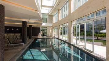 Indoor pool, a heated pool