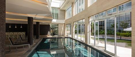 Indoor pool, a heated pool